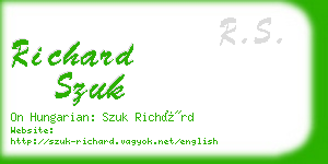 richard szuk business card